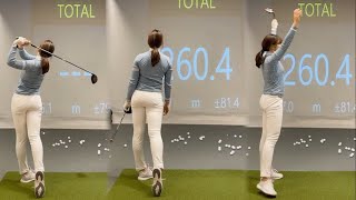 KLPGA pro Kim Chae-kyung beautiful golfer's distance 260!!