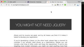 074 jQuery or plain vanila JavaScript