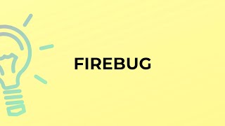 What is the meaning of the word FIREBUG?