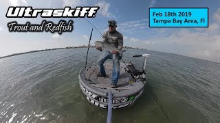 Bluefish on the flats!? Trout and Red Fishing  Feb 18th 2019