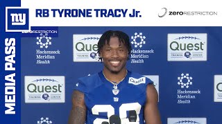 Tyrone Tracy Jr. on Switching to Running Back from Receiver | New York Giants