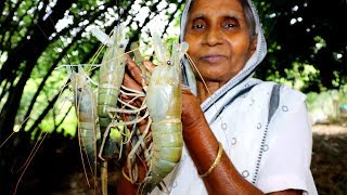 Big Size RIVER PRAWN VAPA Recipe in Boil Rice | Traditional Golda Chingri Recipe