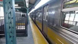 BMT West End Line: R68 D Train at 71st St-New Utrecht Ave (Weekend)