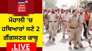 News18 Live : ਮੋਹਾਲੀ 'ਚ ਹਥਿਆਰਾਂ ਸਣੇ 2 ਗੈਂਗਸਟਰ ਕਾਬੂ | News18 Punjab