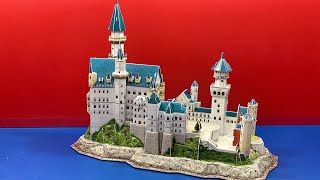 DIY Craft Instruction 3D Puzzle Cubicfun Neuschwanstein Castle