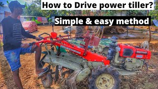 How to drive a power tiller|    tips in tamil| Power tiller modifications|@futurefarms143