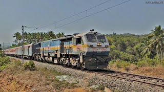 12977 #ernakulam #ajmer Marusagar Express heading towards Madgaon \u0026 about to skip Balli 40044 #bgkt