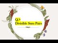 Divisible Sum Pairs | HackerRank | DSA in JAVA