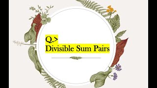 Divisible Sum Pairs | HackerRank | DSA in JAVA