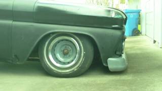 1960 GMC truck bagged and backhalfed