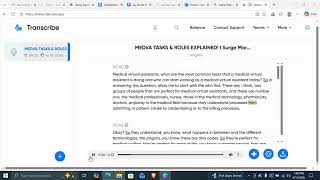 MVA Online Transcription