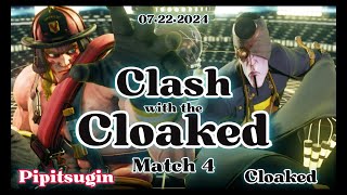 [SFV]Cloaked(FANG) vs Pipitsugin(Alex)| Match 4| Clash with the Cloaked! 07•22•2024