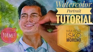 Yorme Isko Moreno - Watercolor Portrait (FILIPINO-TAGALOG)