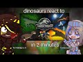 Dinosaurs react to Jurassic World Fallen Kingdom in 2 minutos  (🇲🇽/🇺🇲)
