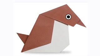 Cách gấp, xếp con chim sẻ bằng giấy origami - Video hướng dẫn xếp hình