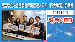 【點直播】12月14日    民建聯立法會選委會界別候選人公布「四大承諾」記者會