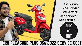 Hero Pleasure plus bs6 Service Cost | Maintenance Cost | Service Schedule | Manual | Free service