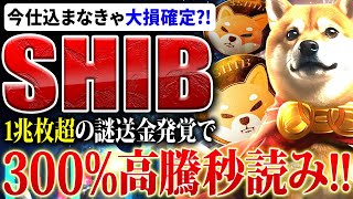 【SHIB(柴犬コイン)】1.1兆シバの送金で300％高騰のシナリオ！バブル前の損をしない仕込み時を解説！【仮想通貨】