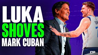 Luka Doncic SHOVES Mark Cuban 👀 | Highlights #Shorts