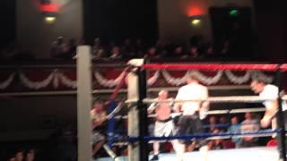 Phil Wainman  willy kerr charity boxing at muni round 2 . 26th sept 2014