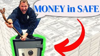 MONEY in SAFE! ~ I Bought Abandoned Storage Unit Locker LOADED w/ CASH