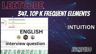 LeetCode 347: Top K Frequent Elements | Coding Interview Problem Explained