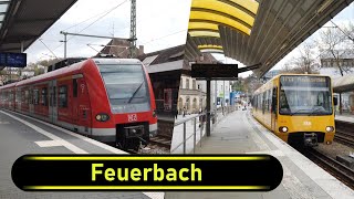 Stadtbahn / S-Bahn Station Feuerbach - Stuttgart 🇩🇪 - Walkthrough 🚶