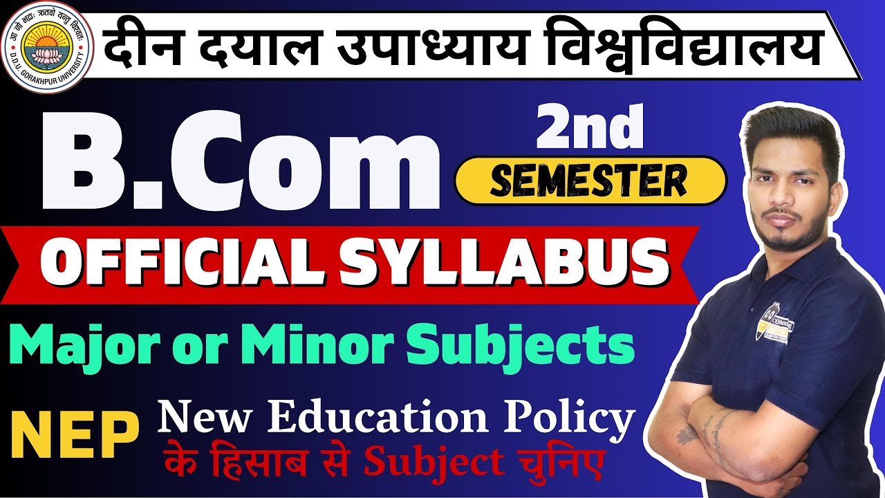 DDU B.Com 2nd Semester Official Syllabus | DDU Bcom Semester New ...