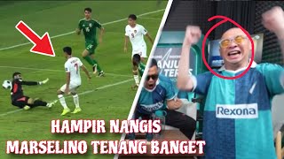 REAKSI COACH JUSTIN LIAT KETENANGAN GOL MARSELINO FERDINAN 🔥 KELAAASSSS