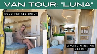 Spanish Villa Inspired LUXURY Van Tour | Solo Female Built