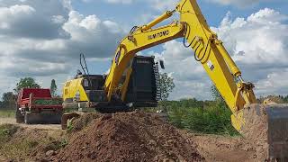 รัวิว เปิดฤดูกาล SUMITOMO SH130-6 นอกนา งานปากบ่อ ชมไป บ่นไป excavator and truck