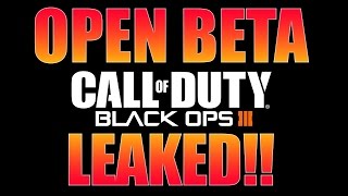 Black Ops 3 "OPEN BETA" Leaked Gamestop Poster! BO3 Multiplayer Beta | Chaos