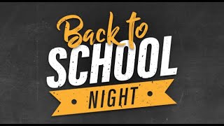 Back to School Night at the WNY MS