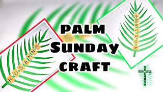 #PALM SUNDAY CRAFT...#HOSANNA...#sundayschoolcraftactivities
