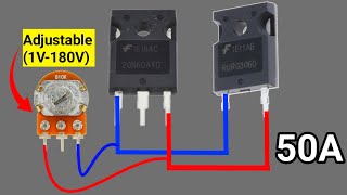 How To Make Adjustable Power Supply IGBT | IGBT Voltage Controller Circuit