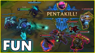 Wood Division PENTAKILL LOL FUN Moments 2022 #23