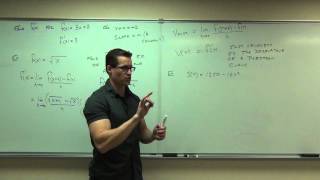 Calculus 1 Lecture 2.1:  Introduction to the Derivative of a Function