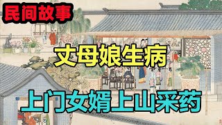 民間故事：丈母娘生病，上門女婿上山采藥，蟒蛇：你為何救她