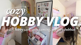 COZY HOBBY VLOG ☆ Hobby Cart, Anime, Cozy Games, Hello Kitty Island Adventure, Trying Peelable Candy