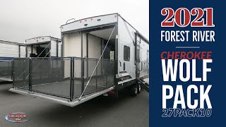 2021 Forest River Wolf Pack 27Pack10 Toy Hauler Travel Trailer Walkthrough, Tri State RV, Anna IL