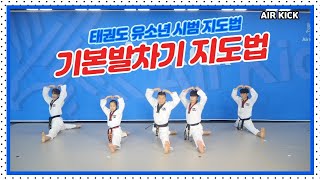 [에어킥 지도법] 6편. 태권도 기본 발차기 지도법 [Air Kick Instruction] Park.6 Basic Kick Tutorial