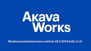 Akava Works -maahanmuuttokatsauksen esittely 28.2.2024