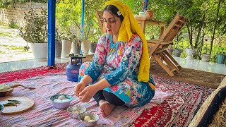 Cooking Indian food Egg biryani in the village | IRAN Village Life