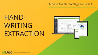 elDoc - Intelligent Document Processing | Handwriting recognition and extraction | Use Case