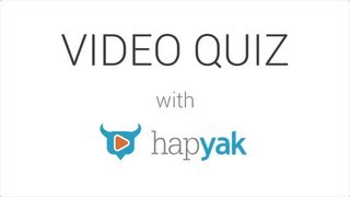 Video Quiz with HapYak