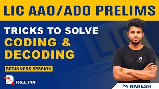 Coding & Decoding - Old Pattern Questions, by Nareshkumar | LIC AAO & ADO Prelims | Veranda Race