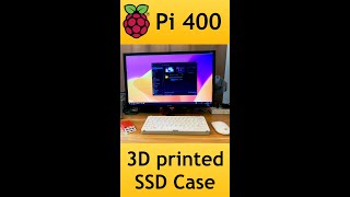 Raspberry Pi 400 3D printed SSD case