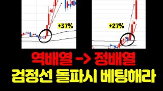 하루에 5분 투자하고, 1년을 놉니다. (역배열→정배열 매매법)