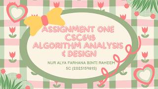ASSIGNMENT 1: ITERATIVE ANALYSIS