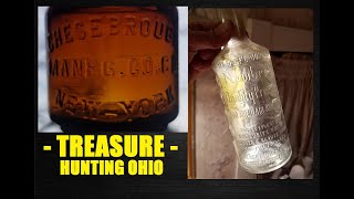 Antique Picking An Old Dump - Bottle Digging - Hiking For Treasure - Ohio - History - Trash